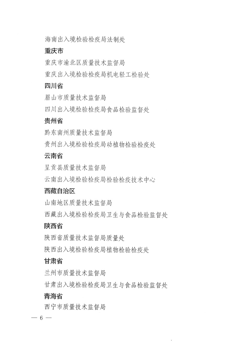 國家質量監(jiān)督檢驗檢疫總局《關于表彰全國質檢系統(tǒng)&ldquo;質量和安全年&rdquo;活動先進單位和先進個人的決定》